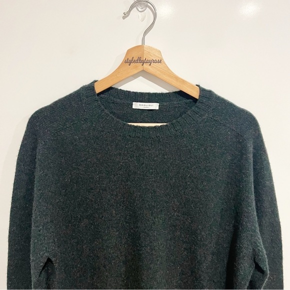 BOGLIOLI GREEN WOOL-CASHMERE SWEATER - Picture 10 of 10